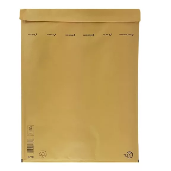 Légpárnás tasak No20/W10 szilikonos barna 350x470mm Légpárnás tasak No20/W10 szilikonos barna 350x470mm