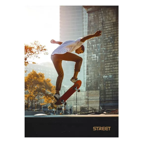 Füzet kockás STREET A/4 54 lapos Sport