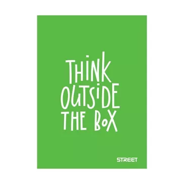 Füzet kockás STREET A/4 42 lapos PP Neon
