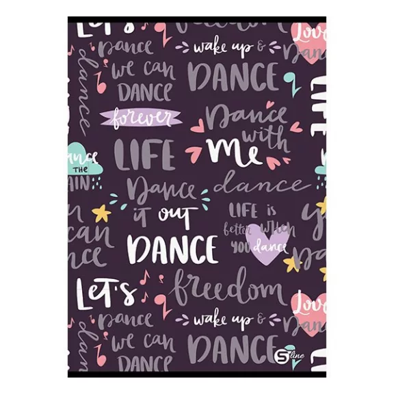 Füzet sima STREET A/4 52 lapos S-Line2