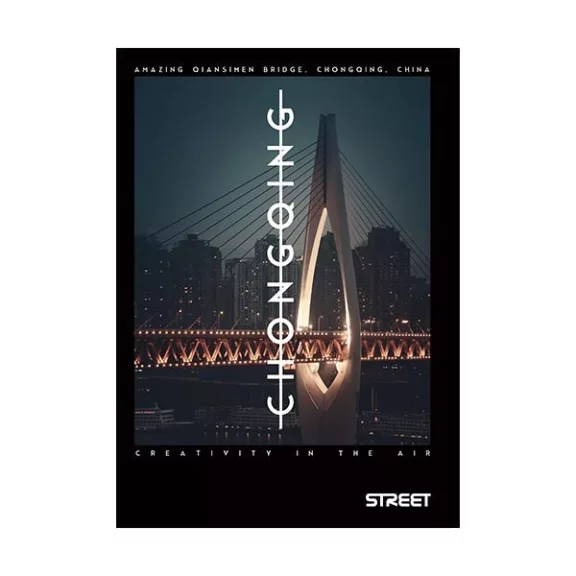 Füzet sima STREET A/4 50 lapos Bridges