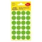 Etikett AVERY 3597 öntapadó jelölőpont zöld 18mm 96 jelölőpont/csomag