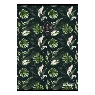 Füzet kockás STREET A/5 54 lapos Botanic