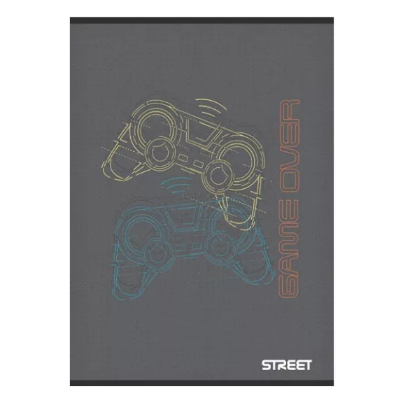 Füzet kockás STREET A/4 54 lapos Gaming