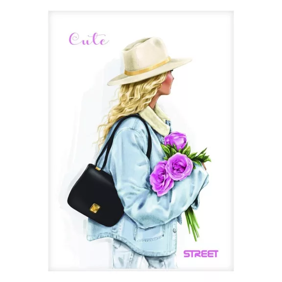 Füzet kockás STREET A/4 54 lapos Cute Füzet kockás STREET A/4 54 lapos Cute