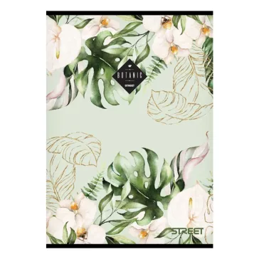 Füzet sima STREET A/5 54 lapos Botanic