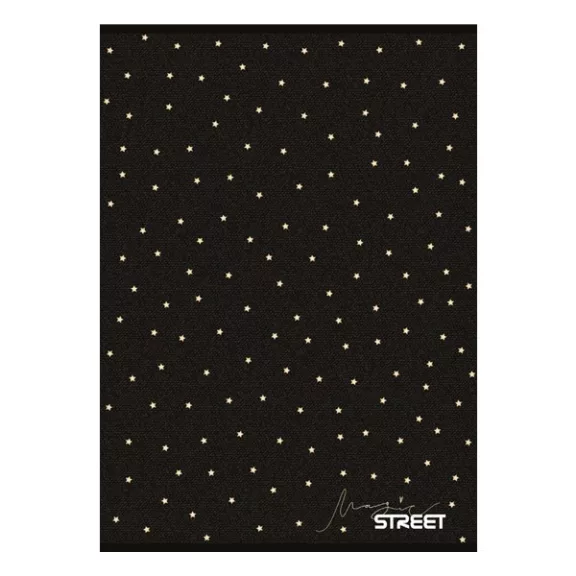 Füzet sima STREET A/5 54 lapos Black&Gold