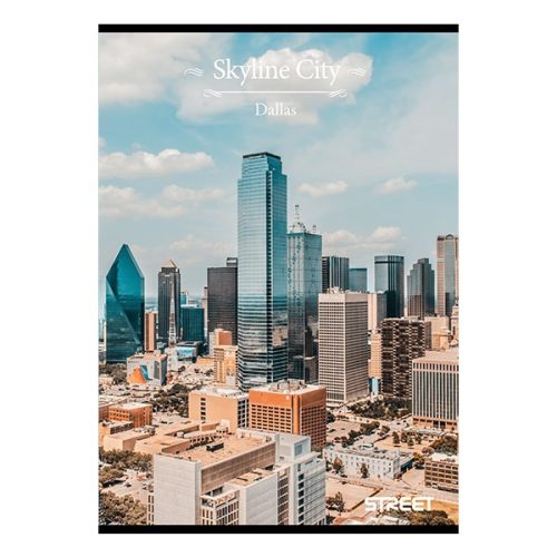 Füzet sima STREET A/4 54 lapos Skyline