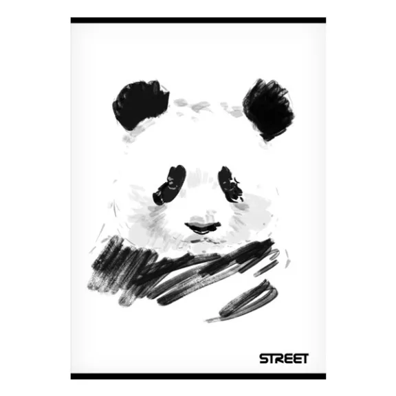 Füzet sima STREET A/5 54 lapos Black&White