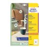Etikett AVERY L6229REV-10  80mm univerzális kör visszaszedhető 10 íves