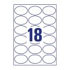 Etikett AVERY L6242-10  63,5x42,3 mm univerzális ovális 10 íves
