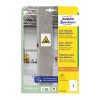 Etikett AVERY L7877-20 210x297 mm szuper öntapadó 20 íves