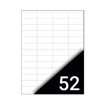   Etikett FORTUNA 52,5x21,2mm univerzális 5200 címke/doboz 100 ív/doboz