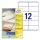 Etikett AVERY LR3424 105x48mm környezetbarát 1200 címke/doboz 100 ív/doboz