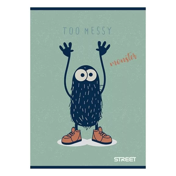 Füzet sima STREET A/5 54 lapos Monsters