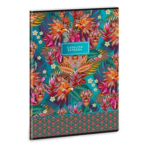 Füzet kockás ARS UNA A/4 40 lapos Extra kapcsos Catalina Estrada Guaviare Blue