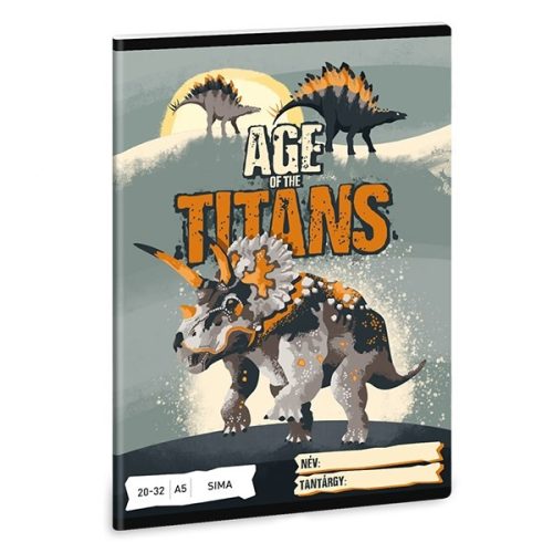 Füzet sima ARS UNA A/5 32 lapos 20-32 Age Of The Titans