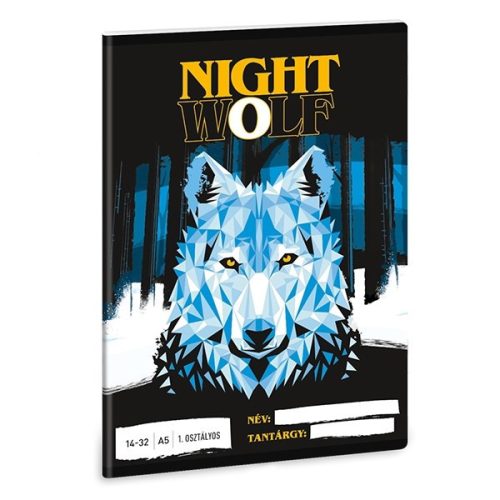 Füzet vonalas ARS UNA A/5 32 lapos 14-32 1. osztályos NightWolf