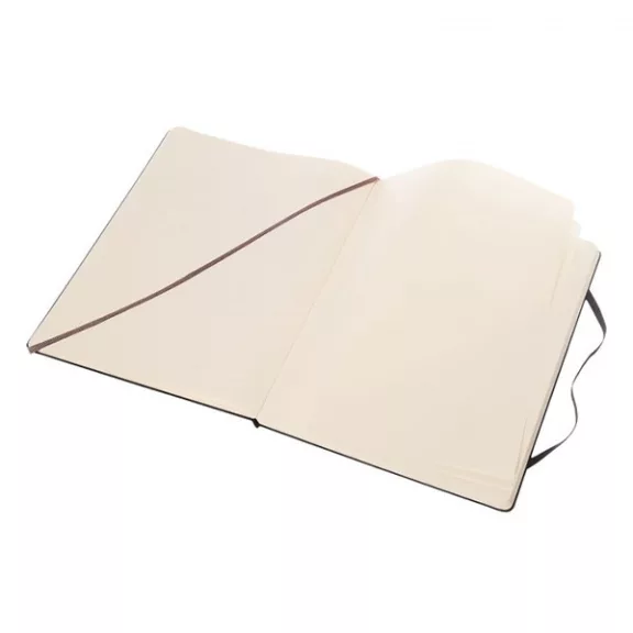 Jegyzetfüzet sima MOLESKINE QP092 "XL" keményfedeles fekete
