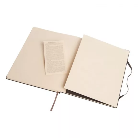 Jegyzetfüzet sima MOLESKINE QP092 "XL" keményfedeles fekete