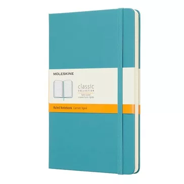  Notesz vonalas MOLESKINE QP060B35 "L" keményfedeles hamukék
