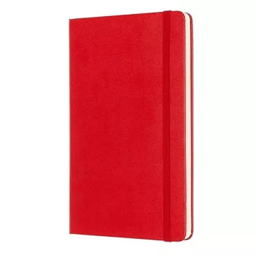   Jegyzetfüzet vonalas MOLESKINE QP060R "L" keményfedeles piros
