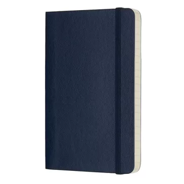   Jegyzetfüzet vonalas MOLESKINE QP611B20 "P" puhafedeles zafirkék