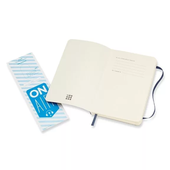 Jegyzetfüzet vonalas MOLESKINE QP611B20 "P" puhafedeles zafirkék