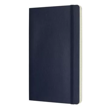   Jegyzetfüzet vonalas MOLESKINE QP616B20 "L" puhafedeles zafirkék