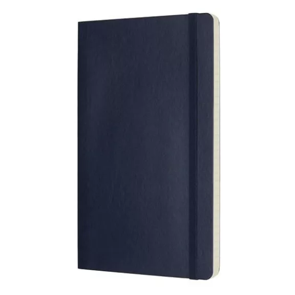 Jegyzetfüzet vonalas MOLESKINE QP616B20 "L" puhafedeles zafirkék