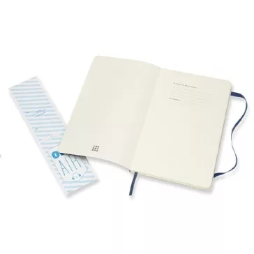   Jegyzetfüzet vonalas MOLESKINE QP616B20 "L" puhafedeles zafirkék
