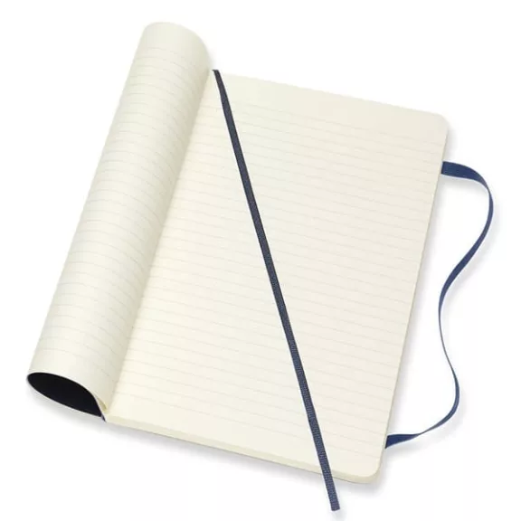 Jegyzetfüzet vonalas MOLESKINE QP616B20 "L" puhafedeles zafirkék