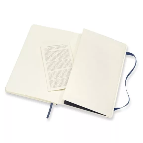 Jegyzetfüzet vonalas MOLESKINE QP616B20 "L" puhafedeles zafirkék
