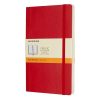 Notesz vonalas MOLESKINE QP616F2 "L" puhafedeles skarlát piros