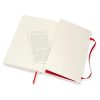 Notesz vonalas MOLESKINE QP616F2 "L" puhafedeles skarlát piros