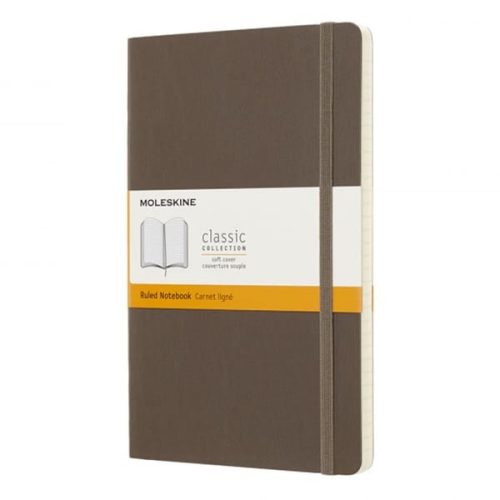 Notesz vonalas MOLESKINE QP616P14 "L" puhafedeles föld barna