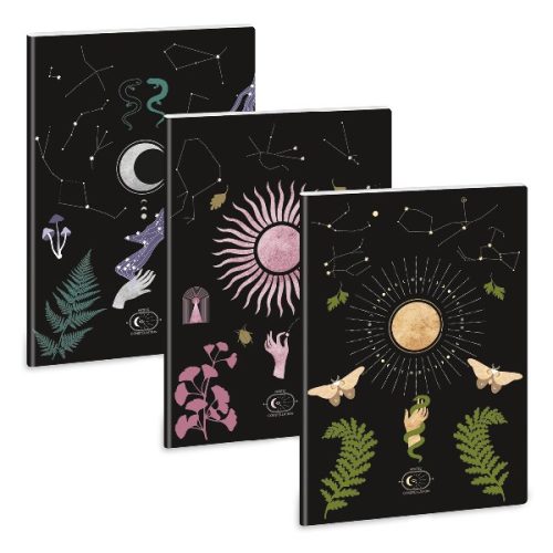 Füzet kockás ARS UNA A/4 40 lapos Extra kapcsos Mystic Constellation