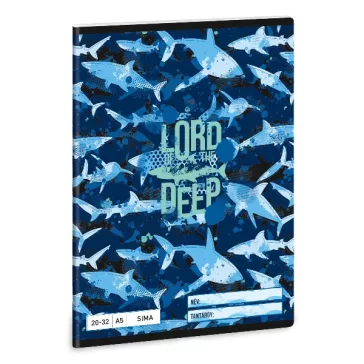 Füzet sima ARS UNA A/5 32 lapos 20-32 Lord Of The Deep
