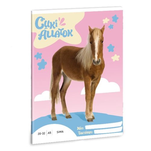 Füzet sima ARS UNA A/5 32 lapos 20-32 Cuki-Palomino póni