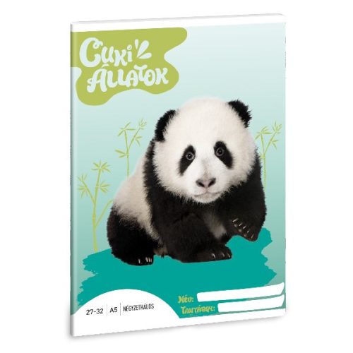 Füzet kockás ARS UNA A/5 32 lapos 27-32 Cuki-panda