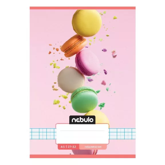 Füzet kockás NEBULO A/5 32 lapos 27-32 Cuki 16 darabos