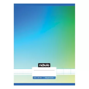   Füzet kockás NEBULO A/4 32 lapos 87-32 Monochrome és Gradient fiús 12 darabos