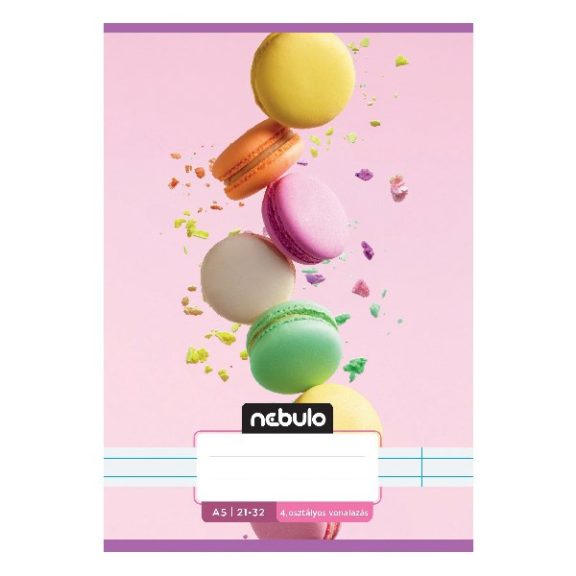 Füzet vonalas NEBULO A/5 32 lapos 21-32 4-8.osztályos Cuki I. 16 darabos