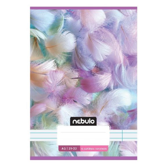 Füzet vonalas NEBULO A/5 32 lapos 21-32 4-8.osztályos Cuki I. 16 darabos