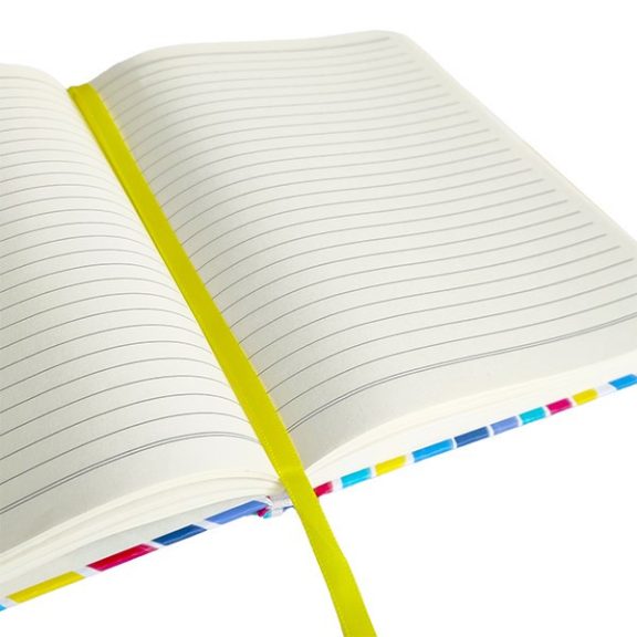 Jegyzetfüzet vonalas SPOKO A/5 96 lapos gumis keményfedeles kék ecset