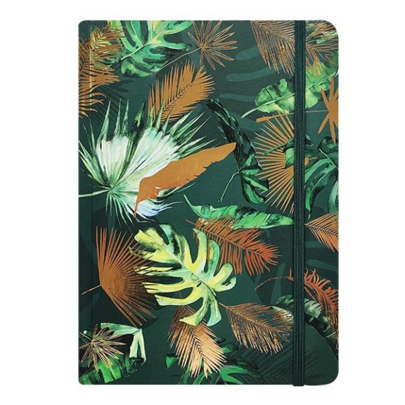 Jegyzetfüzet vonalas SPOKO A/5 96 lapos gumis keményfedeles levelek