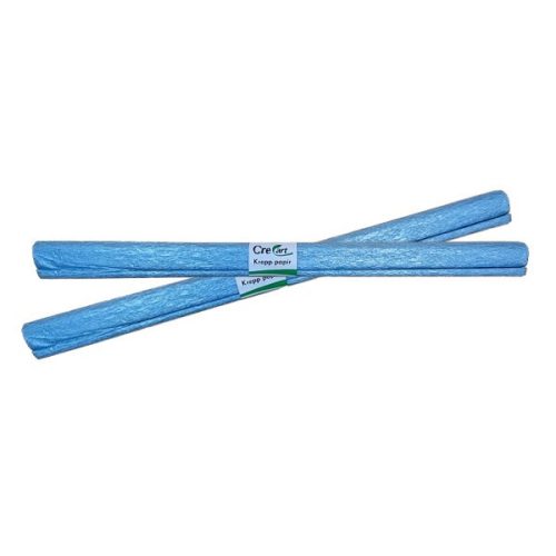 Krepp papír 50x200cm gyöngyház kék