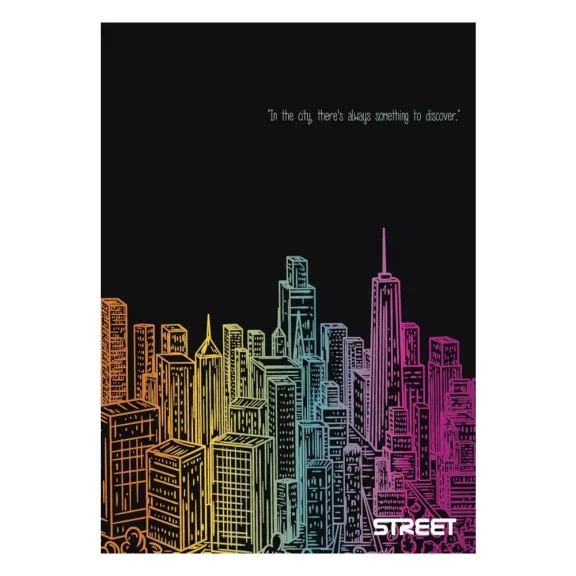 Füzet kockás STREET A/4 50 lapos Maxi Füzet kockás STREET A/4 50 lapos Maxi