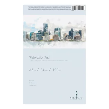 Akvarell rajztömb CREATIVE A/3 190 g 24 lapos