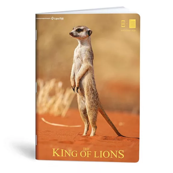 Füzet vonalas LIPAMILL A/4 40 lapos King of lions